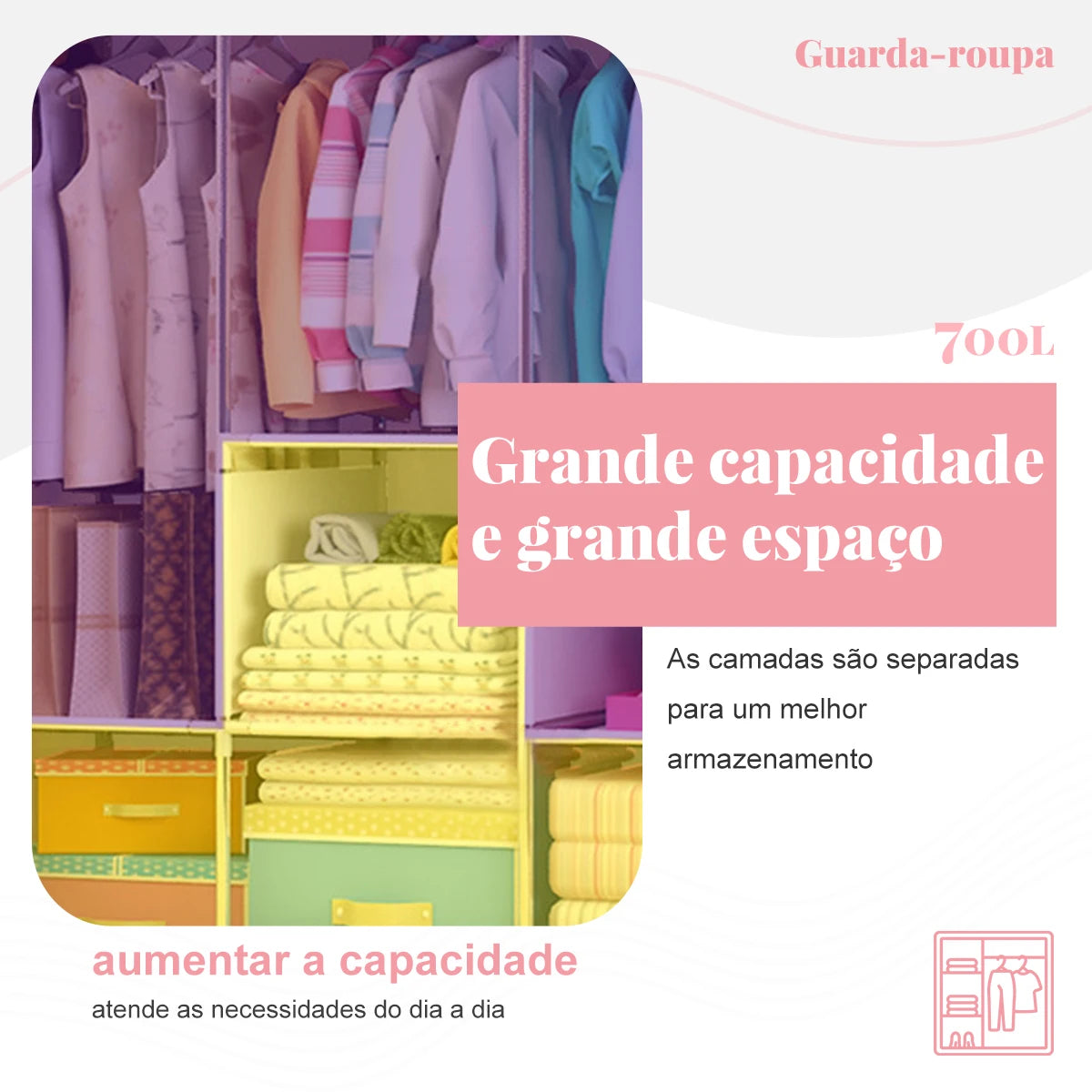 Guarda-roupa Dobrável