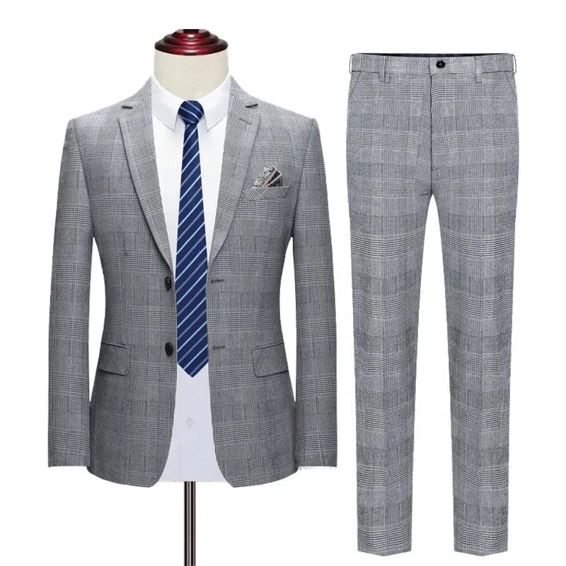 Blazer colete calças high-end