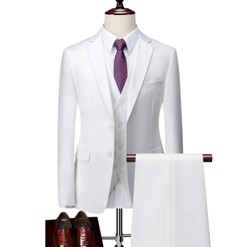 3 pçs conjunto de ternos blazers