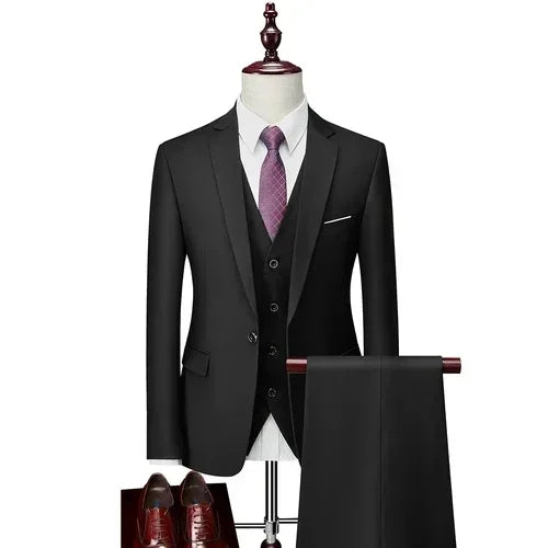 3 pçs conjunto de ternos blazers