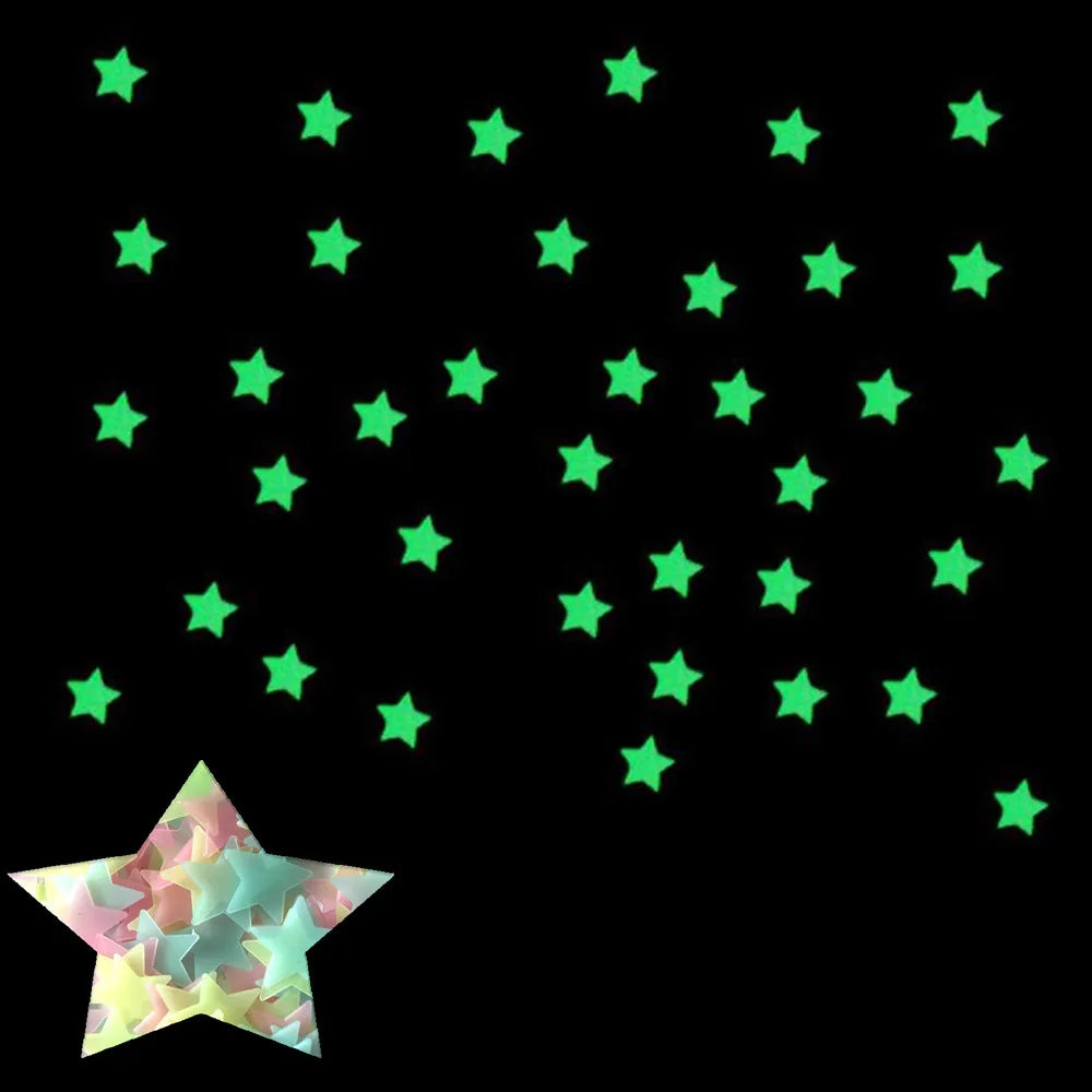 100 Estrelas Fluorescente
