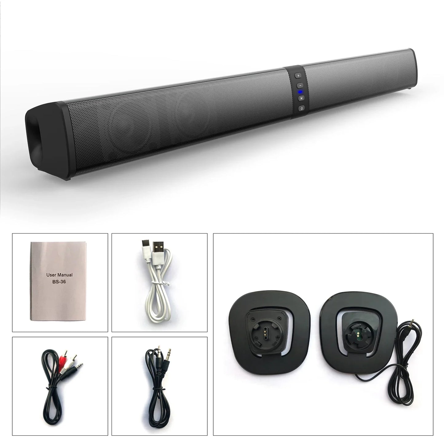 Poderoso soundbar som rádio blaster