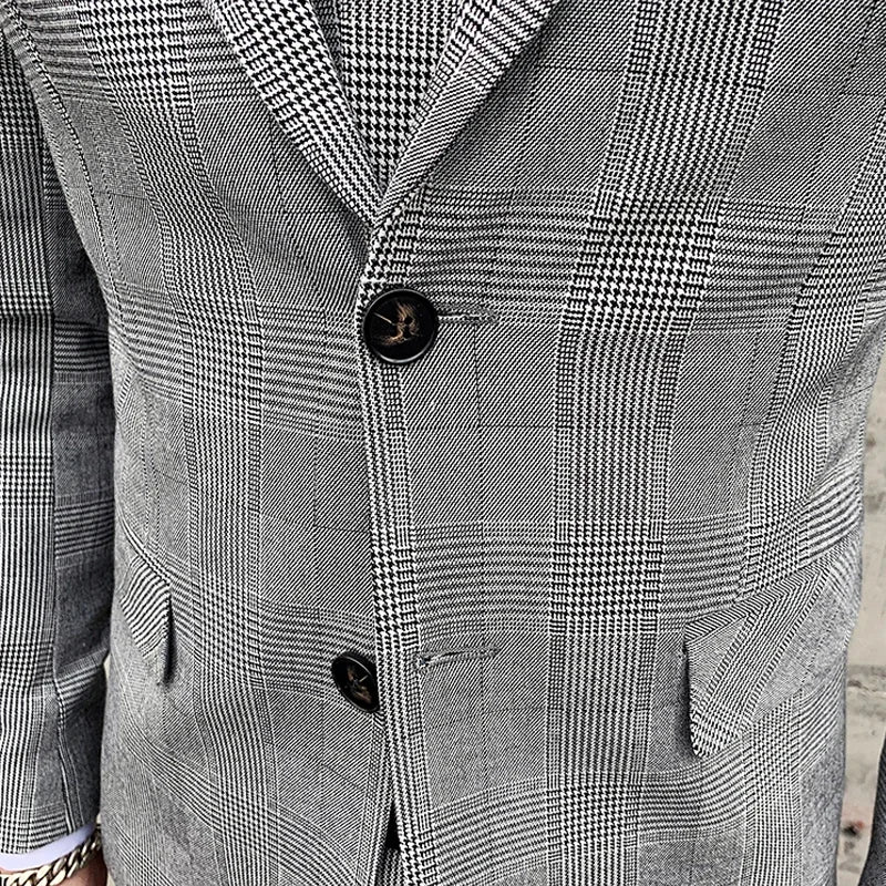 Blazer colete calças high-end