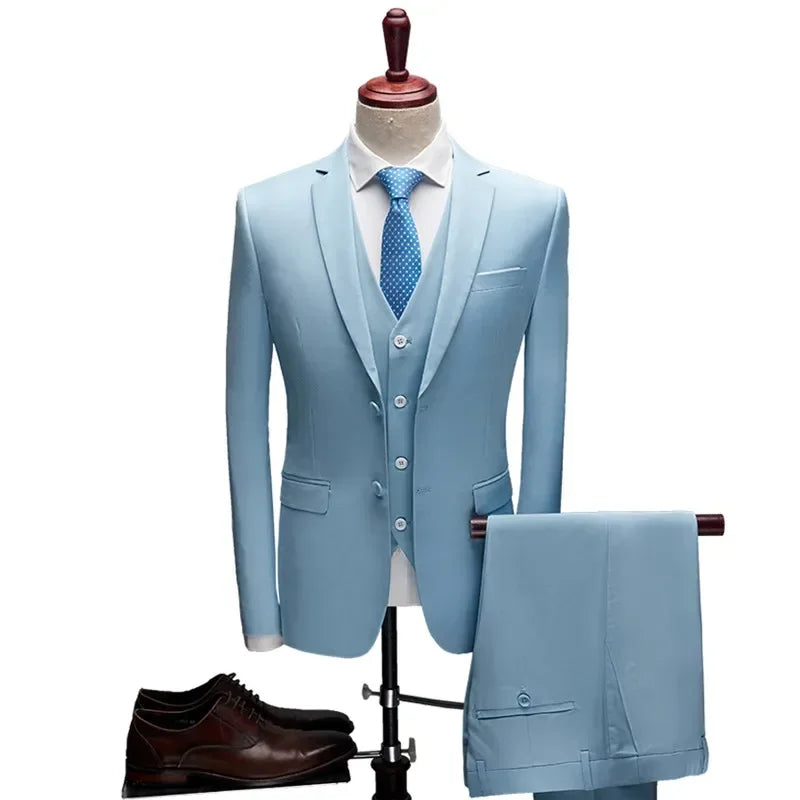 3 pçs conjunto de ternos blazers