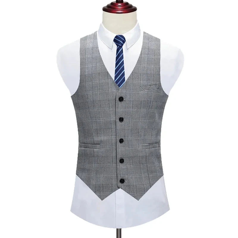 Blazer colete calças high-end