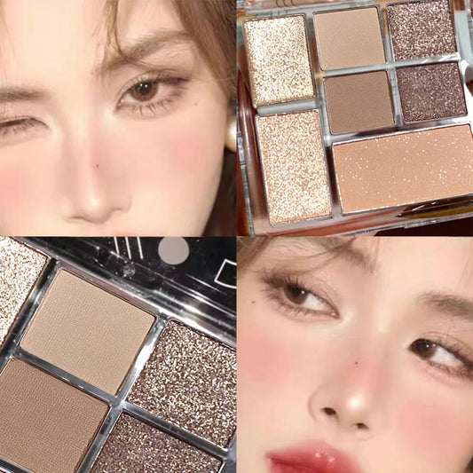 Paleta de sombras de sete cores