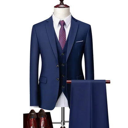 3 pçs conjunto de ternos blazers