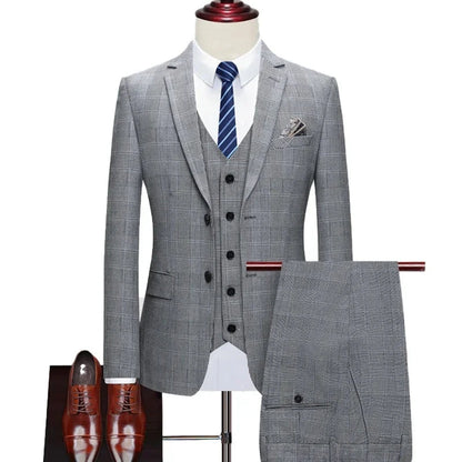 Blazer colete calças high-end