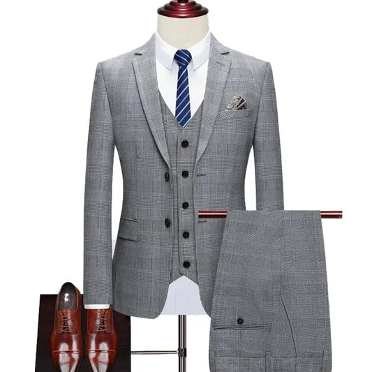 Blazer colete calças high-end