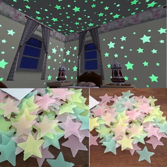 100 Estrelas Fluorescente