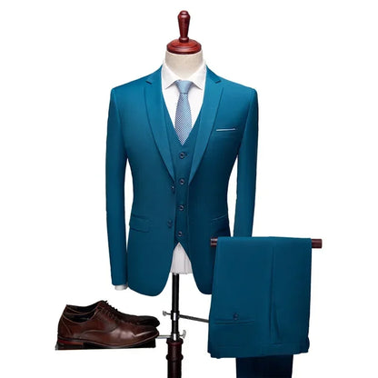 3 pçs conjunto de ternos blazers